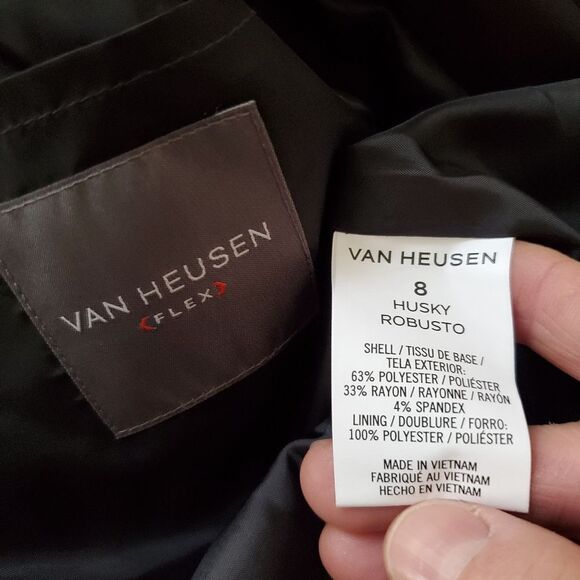 Van Heusen Boys' Flex Stretch Suit Jacket 8 husky - Picture 13 of 14